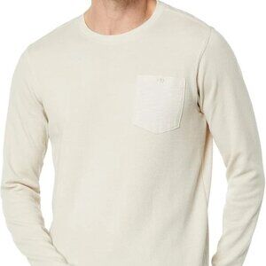 Hurley Men's Felton Long Sleeve Thermal, Bone, Small